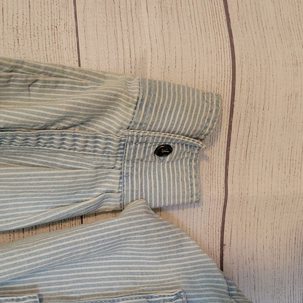 Universal Thread Striped Drawstring Waist Snap Fr… - image 5